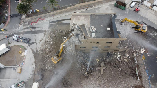 Epiroc-Anbaugeräte in einem Krankenhausentwicklungsprojekt in Las Palmas de Gran Canaria, Spanien