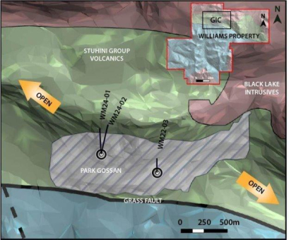 Omega Pacific durchteuft drei separate Goldzonen und demonstriert damit eine Goldmineralisierung in großen Tonnagen auf seinem Konzessionsgebiet Williams