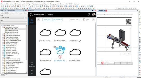 Eplan eManage: Einfach Projekte in die Cloud hochladen, teilen und verwalten