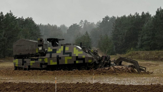 Keiler NG – Rheinmetall's tactical Armoured Breaching Vehicle demonstrated its capabilities in a live demonstration