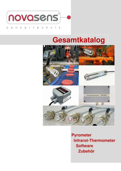 Neuer novasens Katalog für Pyrometer und Infarot-Temperaturmessgeräte zur berührungslosen Temperaturmessung