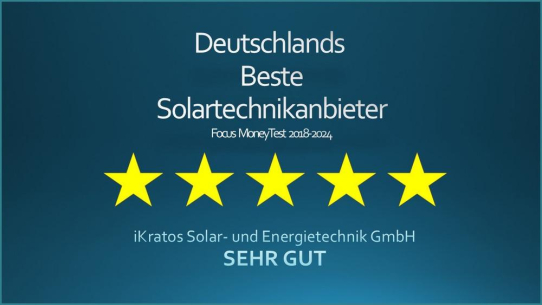 Das 7. Jahr in Folge einer der besten Solartechnikanbieter