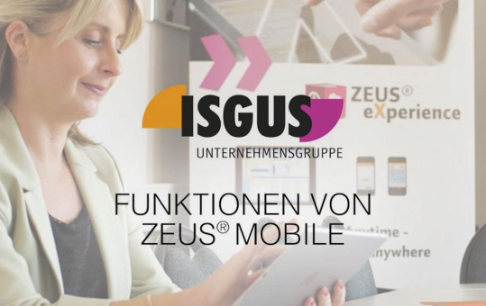 Funktionen der ISGUS App - mobile Zeiterfassung