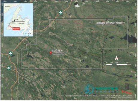 Vortex Energy extrahiert im Salzprojekt Robinsons River 279 Meter Bohrkernmaterial mit sichtbarer Salzmineralisierung