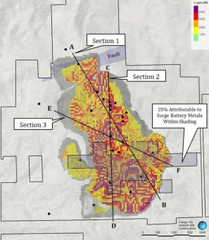 Surge hebt die Ressourcenschätzung für die hochwertigste Lithium-Ton-Ressource in den USA auf 11,24 Mio. Tonnen LCE mit 3.010 ppm Li an, einschließlich 10,08 Mio. t LCE mit 3.334 ppm Li und 7,43 Mio. t LCE mit 3.843 ppm