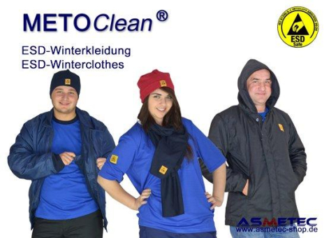 Unisex METOCLEAN ESD-Winterkleidung von Asmetec