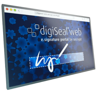 Cloudbasiertes Signaturportal digiSeal web für alle Signaturniveaus jetzt zusätzlich mit einer ästhetisch hochwertigen händischen Unterschrift