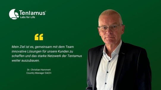 Neuer Country Manager DACH: Dr. Christian Hummert startet am 1. Oktober bei der Tentamus Group