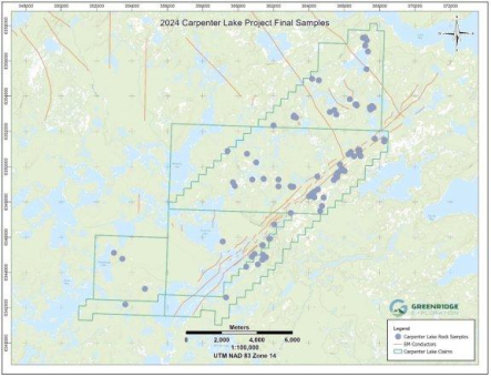 Greenridge Exploration schließt Explorationsprogramm auf seinem Projekt Carpenter Lake ab