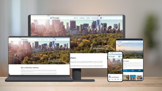 Tricept präsentiert neuen Webauftritt
