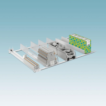 Modularer Magazinbaukasten für die effiziente Bereitstellung von Komponenten für die Montage