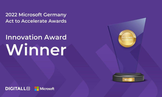 DIGITALL von Microsoft zum "Accelerate Innovation Partner 2022" ernannt