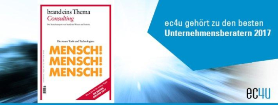 Die besten Unternehmensberater 2017 - ec4u gehört dazu