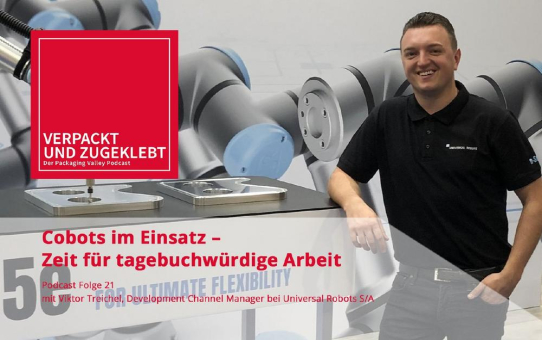 Neuer Packaging Valley Podcast: Cobots im Einsatz - Zeit für tagebuchwürdige Arbeit