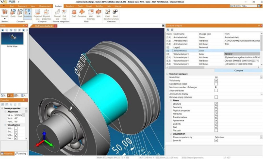 KISTERS 3DViewStation: Neuer Strukturvergleich ab sofort verfügbar