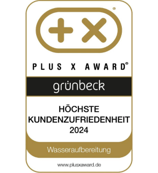 PLUS X AWARD® für Grünbeck: Herausragende Kundenzufriedenheit gewürdigt