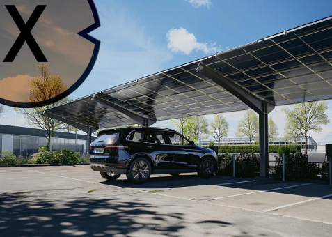 PV / Solar Überdachung für das Parkplatz Kraftwerk – Die Solarüberdachung für Solarparkplätze und Solarcarports