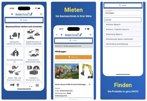 Rental-Portal: Jetzt als App für Android und iOS verfügbar