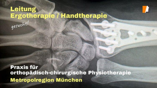 Stellenangebot Leitung Ergotherapie – Handtherapie in München Stadtmitte