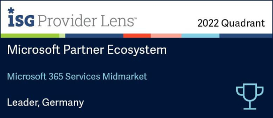 Communardo zweifach als Leader für Microsoft Ecosystems ausgezeichnet