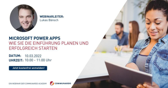 Live Webinar: Microsoft Power Apps - Wie Sie die Einführung planen und erfolgreich starten (Webinar | Online)