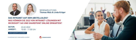 Live Webinar: Das Intranet auf dem Abstellgleis? - Was können Sie 2022 von Intranet-Lösungen mit Mic (Webinar | Online)