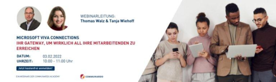 Live Webinar: Viva Connections - Ihr Gateway, um wirklich alle Mitarbeitenden zu erreichen (Webinar | Online)