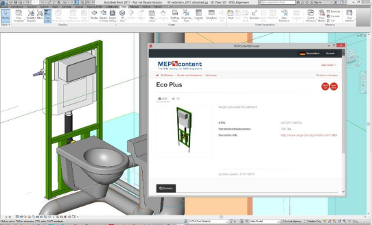 Hochwertige 3D-Inhalten direkt im BIM-Projekt