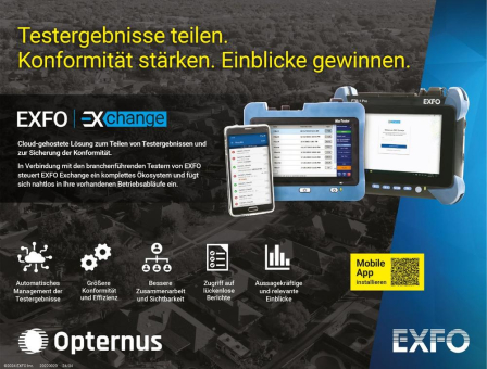 Reibungsloser Workflow mit EXFO EXchange