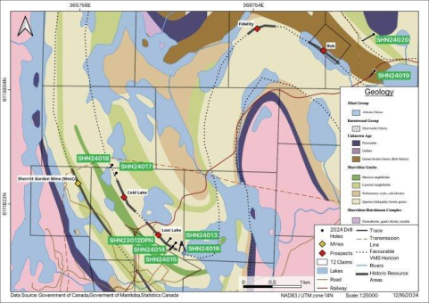 Ergebnisse beinhalten hochgradigen polymetallischen Abschnitt von 3,56 m mit 2,5 % Cu, 5,3 % Zn, 1,0 g/t Au und 21,8 g/t Ag