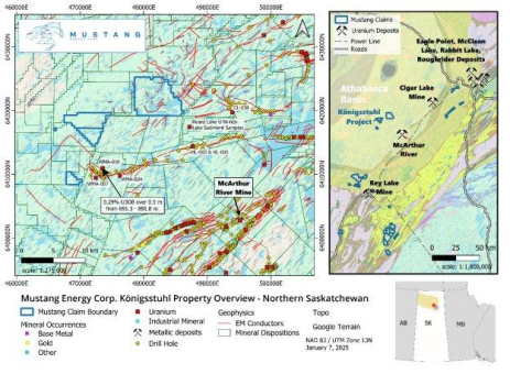 Mustang Energy erwirbt zusätzlichen Grundbesitz im östlichen Athabasca-Becken, Saskatchewan