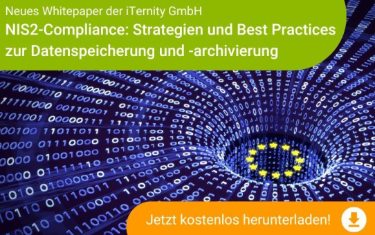 Neues Whitepaper von iTernity: NIS2-Richtlinie – Strategien für sichere Archivierung und Datenspeicherung