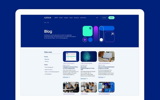 Projekt- und Portfoliomanagement: Softwareanbieter cplace startet eigenen Blog