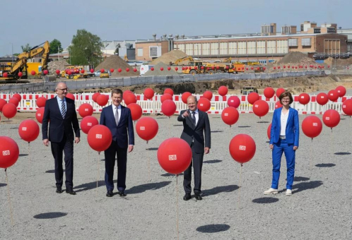 LOGSOL @ Spatenstich für den Strukturwandel: Bau des neuen Bahnwerks in Cottbus beginnt