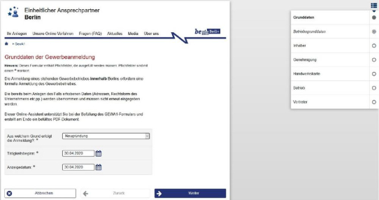 Berliner Wirtschaftsverwaltung setzt mit Unterstützung der DSV Service neuen Standard für Online-Gewerbeanzeigen termingerecht um