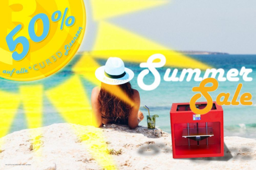 Großer Summer Sale 2018: 50% Rabatt auf ALLE* CUR3D Lizenzen