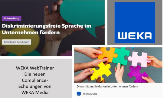 Neue WebTrainer von WEKA Media zu Diversität und diskriminierungsfreier Sprache