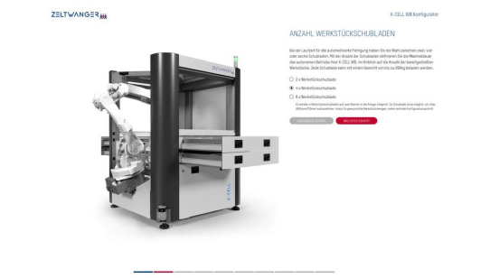 Vertrieb 4.0 - Per Klick zur automatisierten Fertigung mit dem X-CELL WB Online-Konfigurator