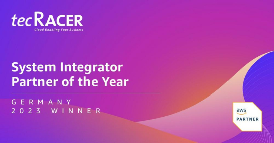 tecRacer wird von AWS als "System Integrator Partner of the Year – Germany 2023" ausgezeichnet!