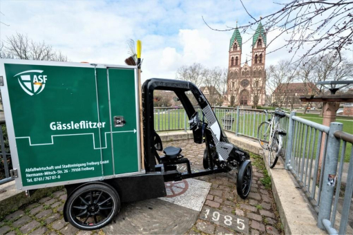 Loadster als "Gässleflitzer" in Freiburg im Einsatz