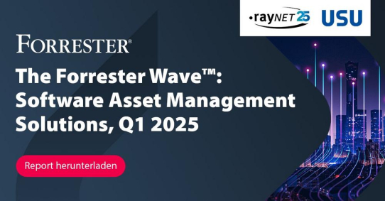 Raynet gratuliert seinem Partner USU zur Auszeichnung als eine der besten Software Asset Management-Lösungen