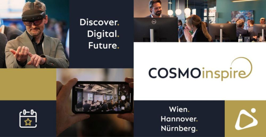 COSMOinspire – das Zukunftsevent zur Digitalisierung: Drei Städte, jede Menge Inspiration