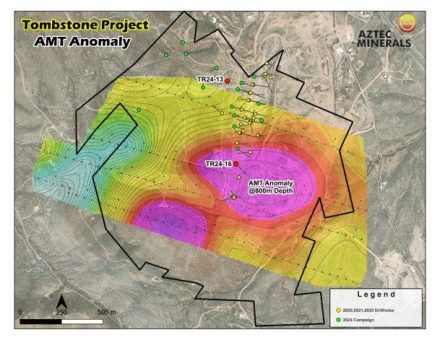 Aztec identifiziert Carbonatverdrängungs (CRD)-Zielgebiete mit hoher Priorität auf Projekt Tombstone in Arizona