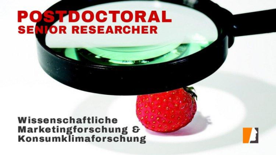 Top-Stelle in der Grundlagenforschung – Postdoc Senior Researcher Consumer Behavior